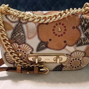 Coach swagger shoulder bag 20 with patchwork tea r